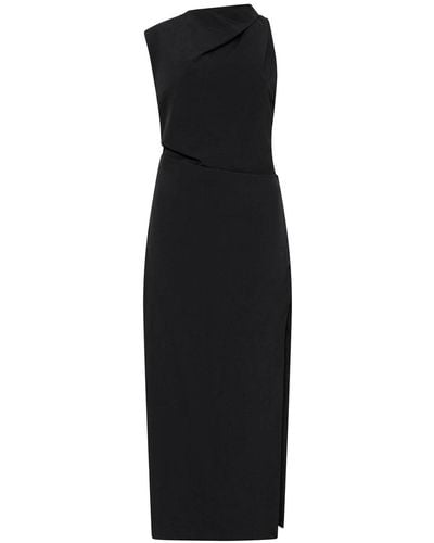 St. Agni Asymmetric Cutout Maxi Dress - Black