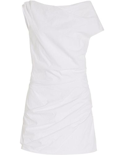 Paris Georgia Basics Remmy Washed Cotton Mini Dress - White