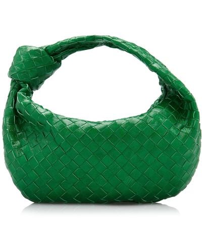 Bottega Veneta The Teen Jodie Intrecciato Leather Bag - Green