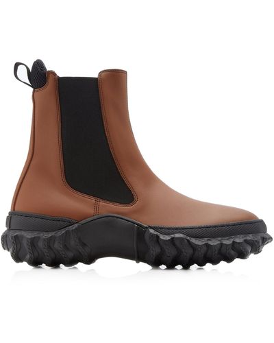 Marni Leather Chelsea Boots - Brown