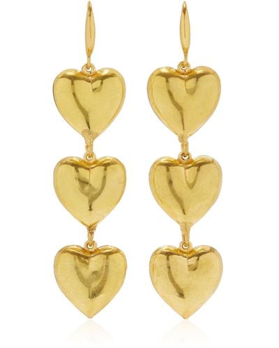 Sylvia Toledano Loved 22k Gold-plated Earrings - Metallic