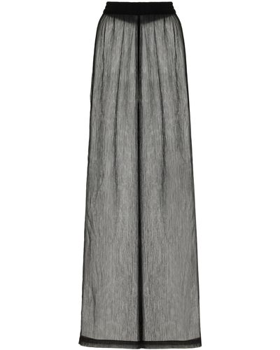 JADE Swim Mika Gauze Wide-leg Trousers - Grey
