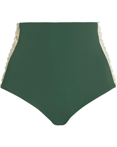 Johanna Ortiz High-rise Brief Bikini Bottoms - Green