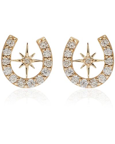 Sydney Evan 14k Gold Diamond Earrings - Metallic