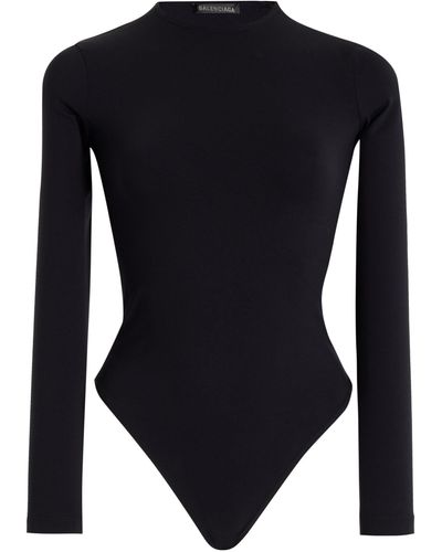 Balenciaga Fitted Jersey Bodysuit - Black