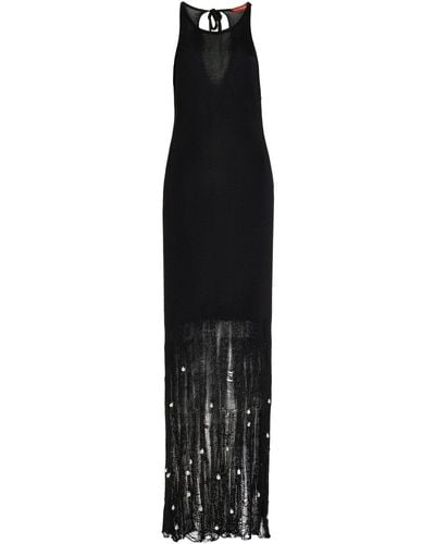 Altuzarra Exclusive Carroll Pearl-embellished Silk Dress - Black