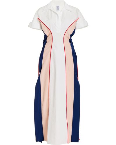 Rosie Assoulin Sporty Spice Maxi Polo Dress - Blue