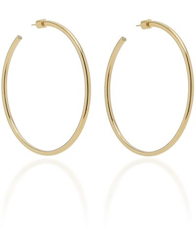 Jennifer Fisher Classic 14k Rose Gold Hoop Earrings - Metallic