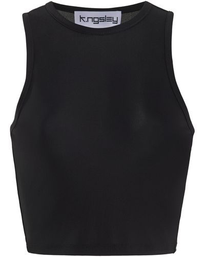 K.ngsley Second Skin Shell Top - Black