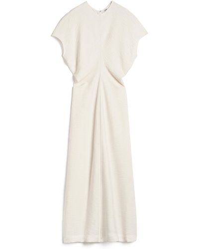 Totême Slouch-waist Maxi Dress - White