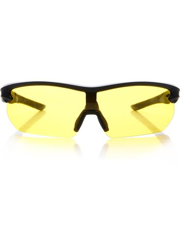 Banbe Exclusive The Graham Wrap-frame Acetate Sunglasses - Yellow