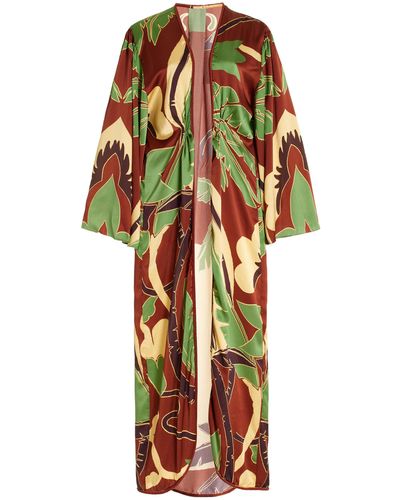 Johanna Ortiz Exclusive Evening Rituals Silk Kimono - Multicolour