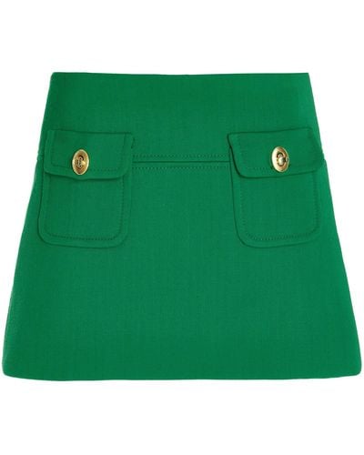 Zimmermann Cosmic Twill Mini Skirt - Green