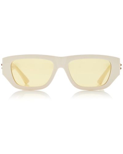 Bottega Veneta Square-frame Acetate Sunglasses - Natural