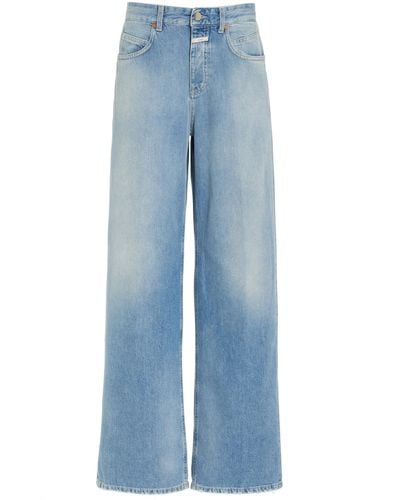 Closed Nikka Rigid Low-rise Wide-leg Jeans - Blue