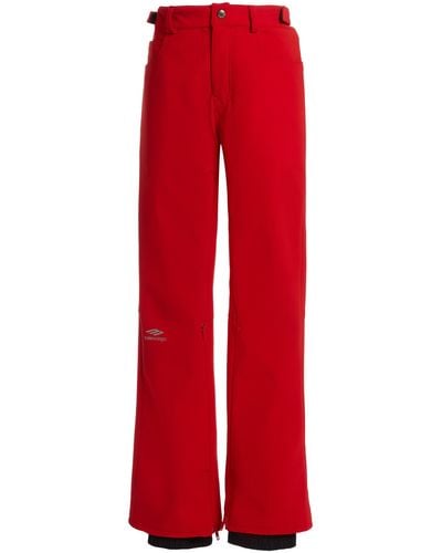 Balenciaga 5-pocket Nylon Ski Pants - Red