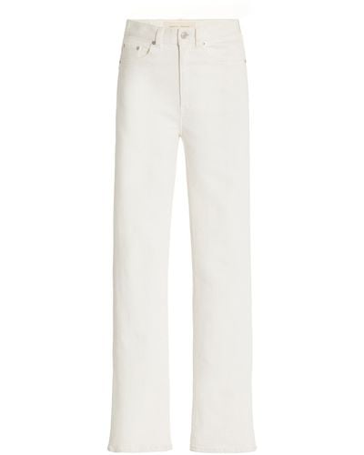 Jeanerica Eiffel Stretch High-rise Straight-leg Jeans - White