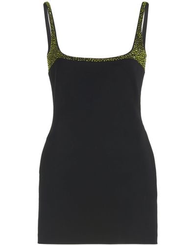 16Arlington Bria Crystal-embellished Mini Dress - Black