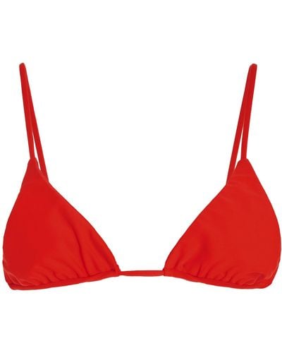 JADE Swim Via Triangle Bikini Top - Red
