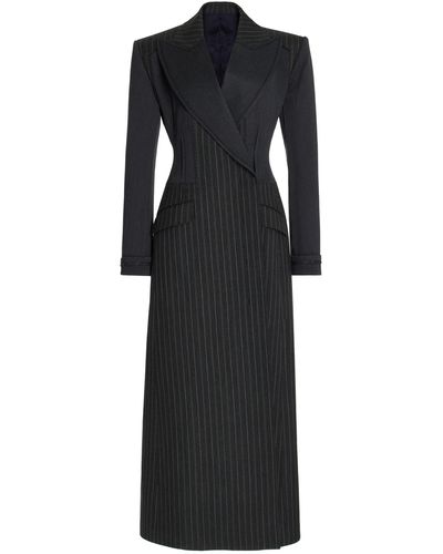 Jonathan Simkhai Silvia Patchwork Sculpted Coat - Black