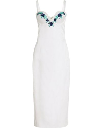 Miss Sohee Exclusive Iris Cupped Hourglass Dress - White