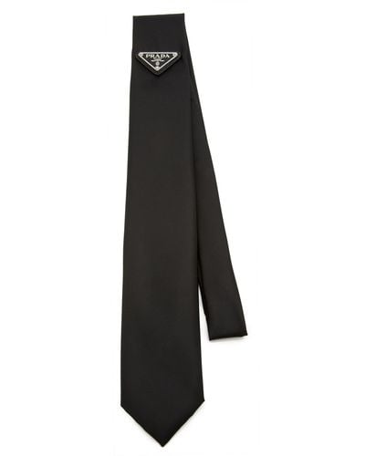 Prada Nylon Gabardine Tie - Black