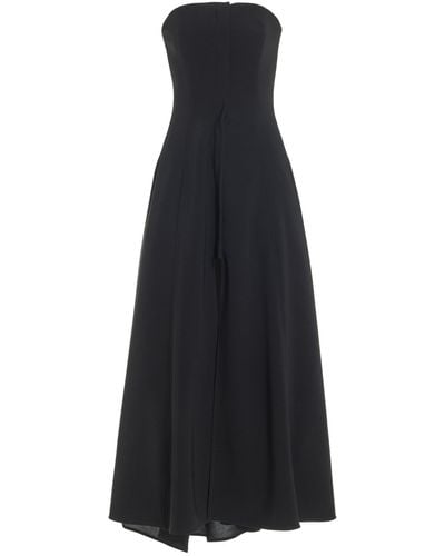 Proenza Schouler Matte Strapless Maxi Dress - Black