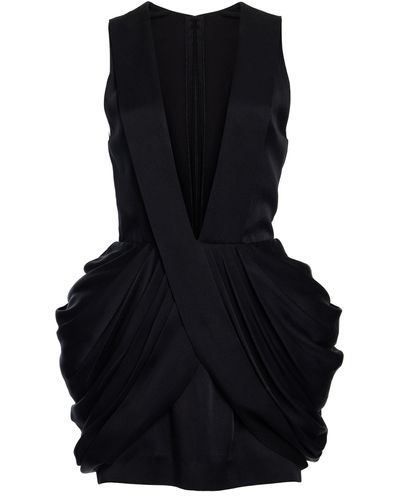 Stella McCartney Draped Mini Dress - Black