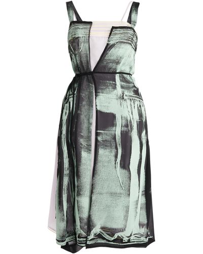Maison Margiela Wrapped Silk Midi Dress - Multicolor