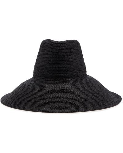 Janessa Leone Tinsley Straw Hat - Black