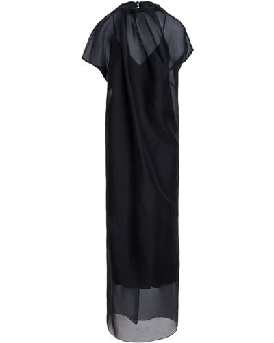 Khaite Essie Silk Organza Maxi Dress - Black
