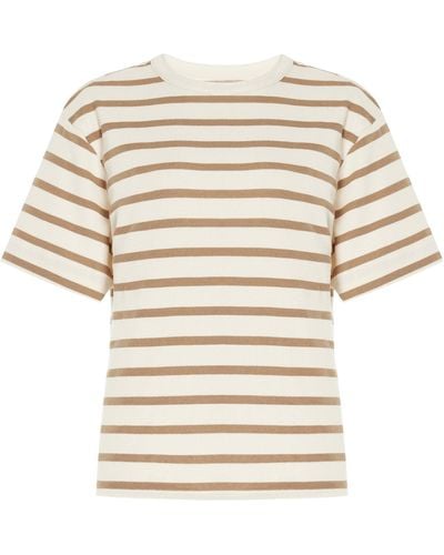 Citizens of Humanity Goldie Striped Cotton-blend Jersey T-shirt - White