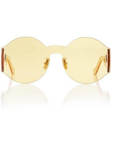 Loewe Round-frame Metal Sunglasses - Yellow