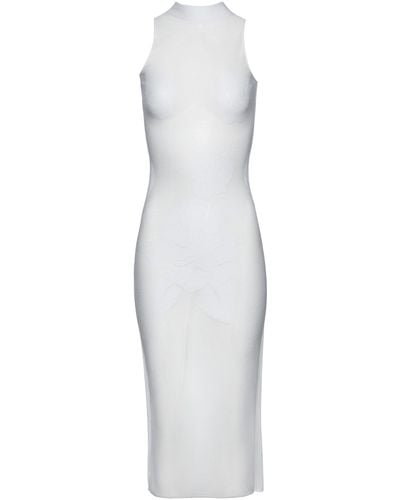 Magda Butrym Knit Cotton-blend Midi Dress - White