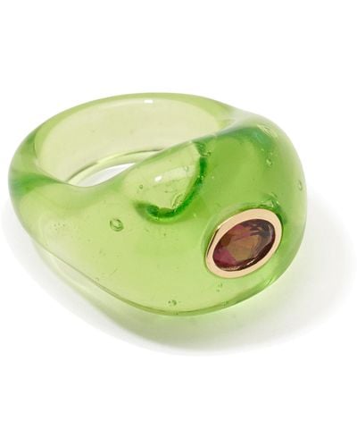 Lizzie Fortunato Monument Ring - Green