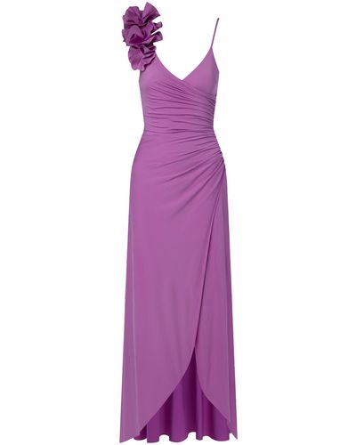Maygel Coronel Selena Ruffled Maxi Dress - Purple