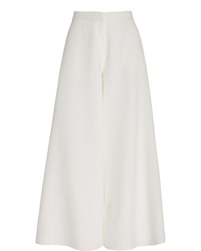 Frankie Shop Sierra Woven Wide-leg Trousers - White