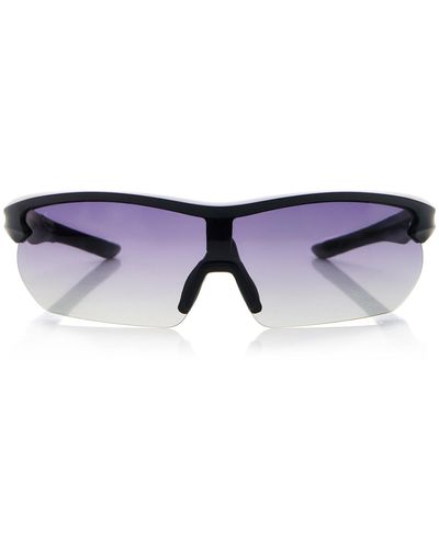 Banbe Exclusive The Graham Wrap-frame Acetate Sunglasses - Blue