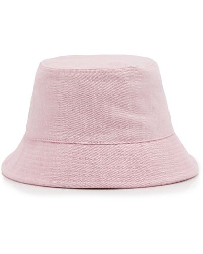 Isabel Marant Haley Cotton Bucket Hat - Pink