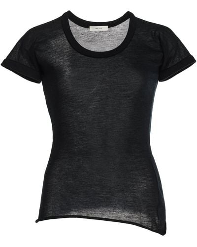The Row Analyn Cashmere T-shirt - Black