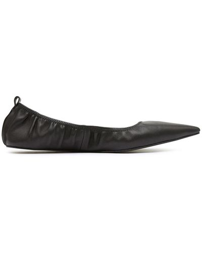St. Agni Leather Ballet Flats - Black