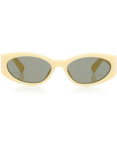 Jacquemus Ovalo Cat-eye Acetate Sunglasses - Yellow