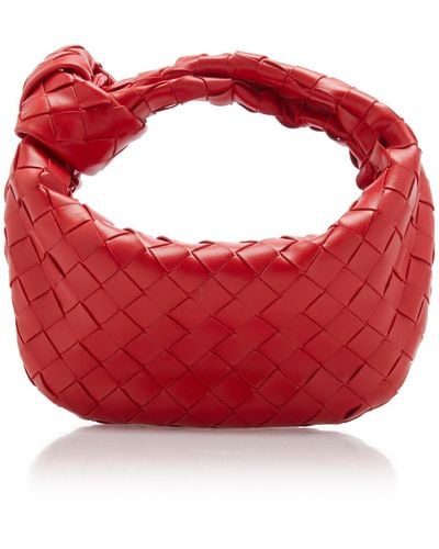 Bottega Veneta The Mini Jodie Leather Bag - Red