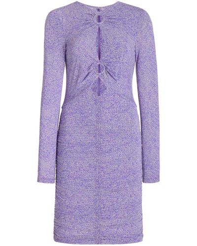 Isabel Marant Jana-ga Cutout Mini Dress - Purple