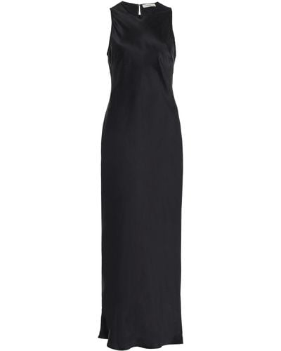 Asceno The Valencia Silk Dress - Black