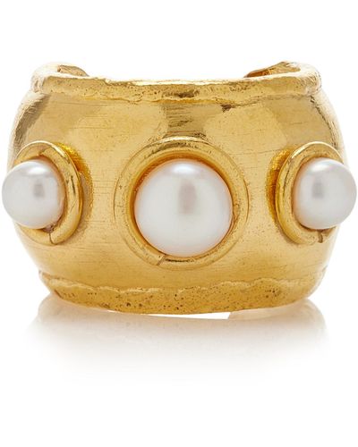 Sylvia Toledano Dune 22k Gold-plated Pearl Ring - Metallic