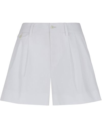 Ralph Lauren Brennon Cotton Mini Shorts - White