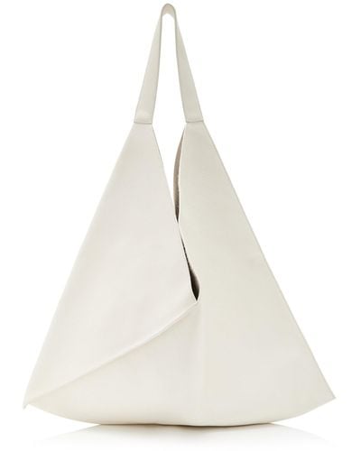 Khaite Sara Leather Tote Bag - White