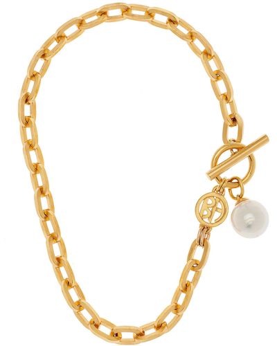 Ben-Amun Pearl Gold-plated Chain Necklace - Metallic