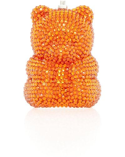 Judith Leiber Gummy Bear Crystal Pillbox - Orange